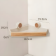 Metal & Wooden Corner Shelf